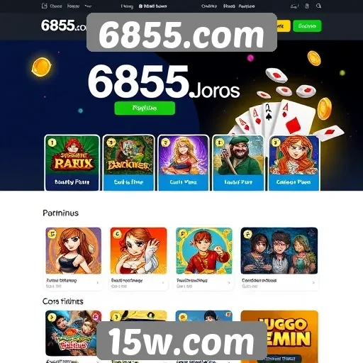 Experiência do usuário na interface do 6855.com